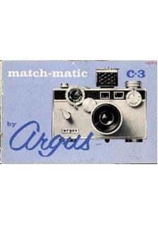 Argus C 3 manual. Camera Instructions.